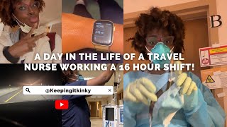 A day in the life of a Travel Nurse working a 16 Hour Shift 2 hours away!