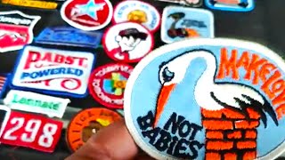 Vintage FUN patches and pins from the 70s 80s and 90s