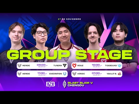 [ES] BLAST SLAM V: GROUP STAGE  [Día 3]