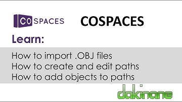 CoSpaces - How to upload .OBJ files and create paths