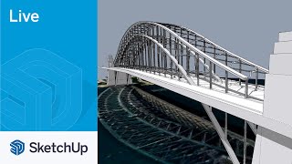 Modeling the Sydney Harbour Bridge in SketchUp Live! screenshot 3