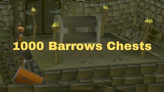 Oldschool Runescape 1000 Barrows chests!