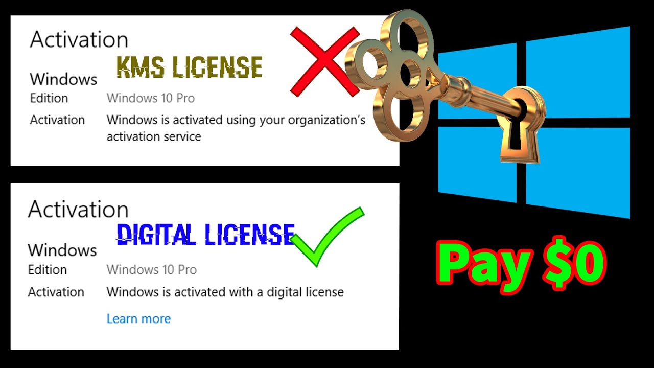 Get Windows 10 Digital License Step By Step For Lifetime