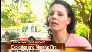 Massive fire consumes Gilbert warehouse