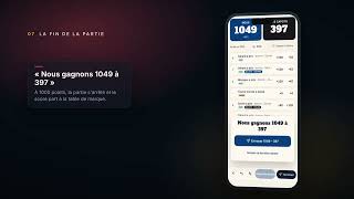 Organiser un concours de belote : joueurs, feuille de marque sur téléphone et statistiques screenshot 2
