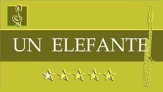 Flute & Guitar Duet - Un elefante (Sheet music - Guitar chords - Lyrics)