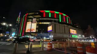 NYC LIFE 2021 |New York City Christmas Night--33rd St  ,Manhattan WEST, 7th Ave, 34th St(DEC 24,SAT)