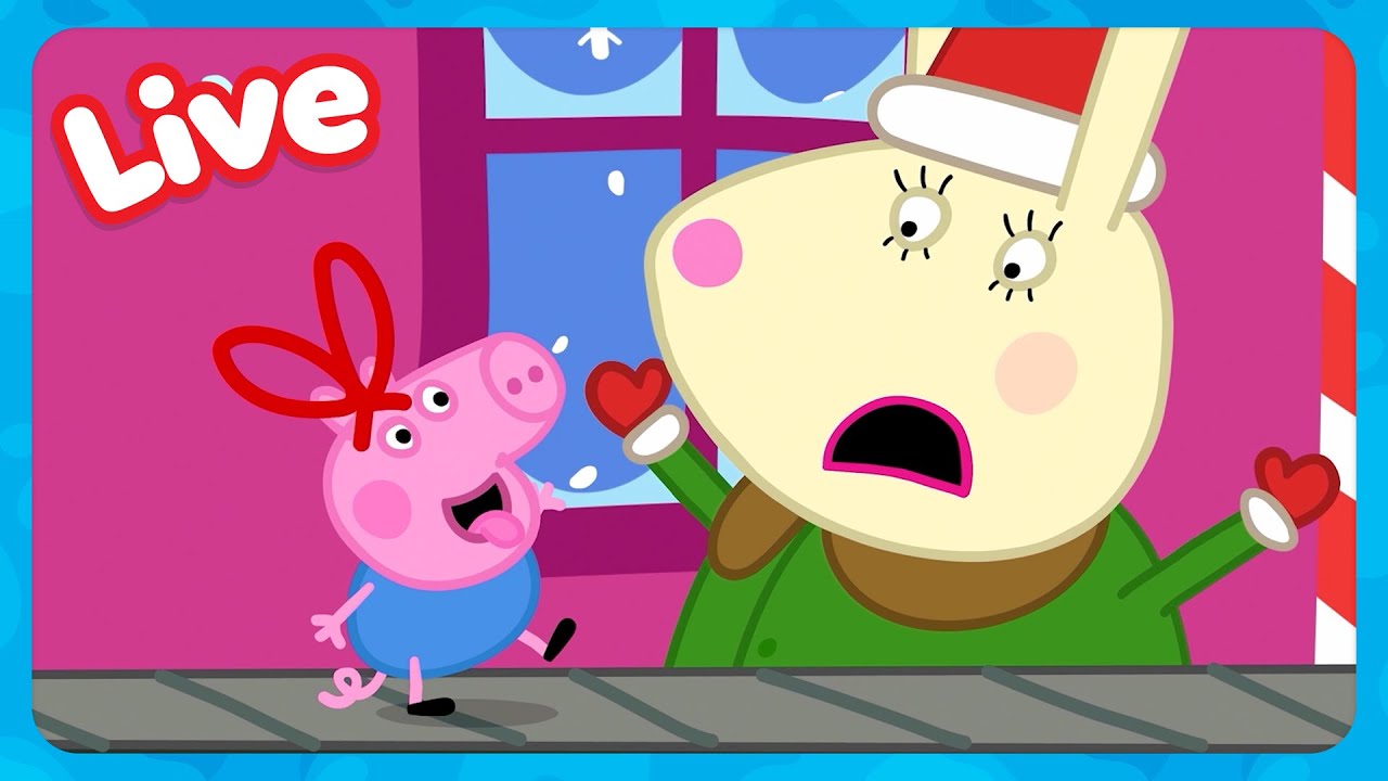 🔴 LIVE! CHRISTMAS With George Pig 🎅🏻 Winter Holiday Fun 🎄 Peppa Pig FULL EPISODES | Kids Cartoons