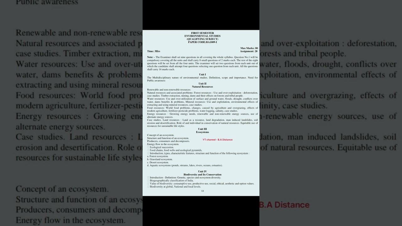 "MDU B.A 1st Sem Distance Syllabus 🔥 | Complete Guide for 2025 📚 