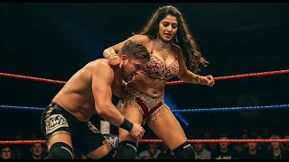 Female vs male mixed wrestling match (Unbreakable).