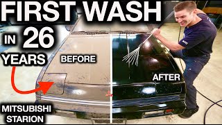 First Wash In 26 Years: 1988 Mitsubishi Starion Full Detail with HUGE Before and After!