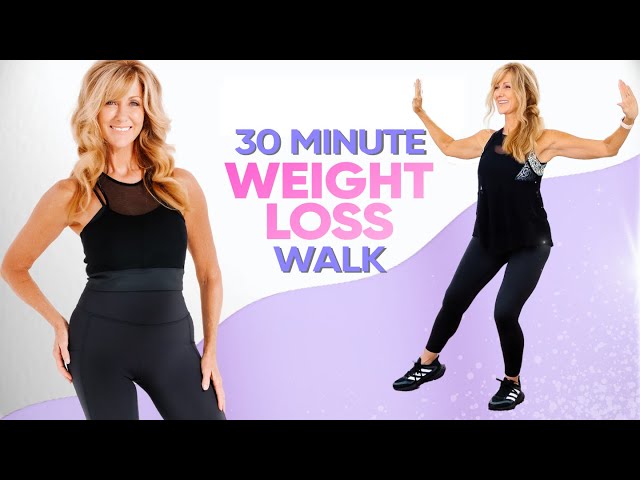 30 Minute Walking Exercise For Weight loss 💦 BEGINNER Friendly 💦 class=