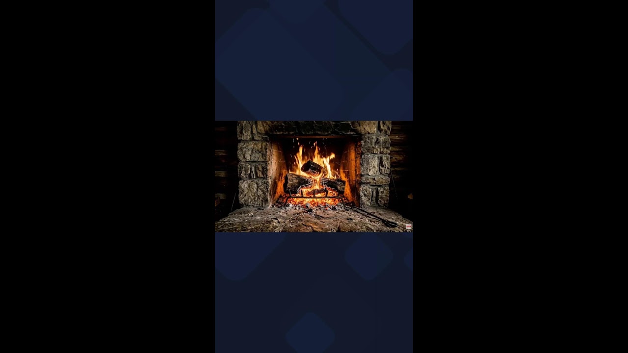 Fireplace Study Relaxing Sleep ASMR  📱