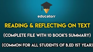 Reading & Reflecting on text | complete file with 10 book