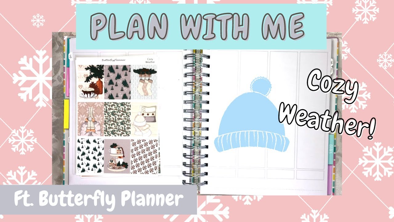 PLAN WITH ME // Butterfly Planner Cozy Weather Kit