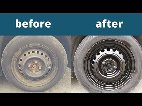 How to paint wheels - ქარხნული დისკების შეღებვა