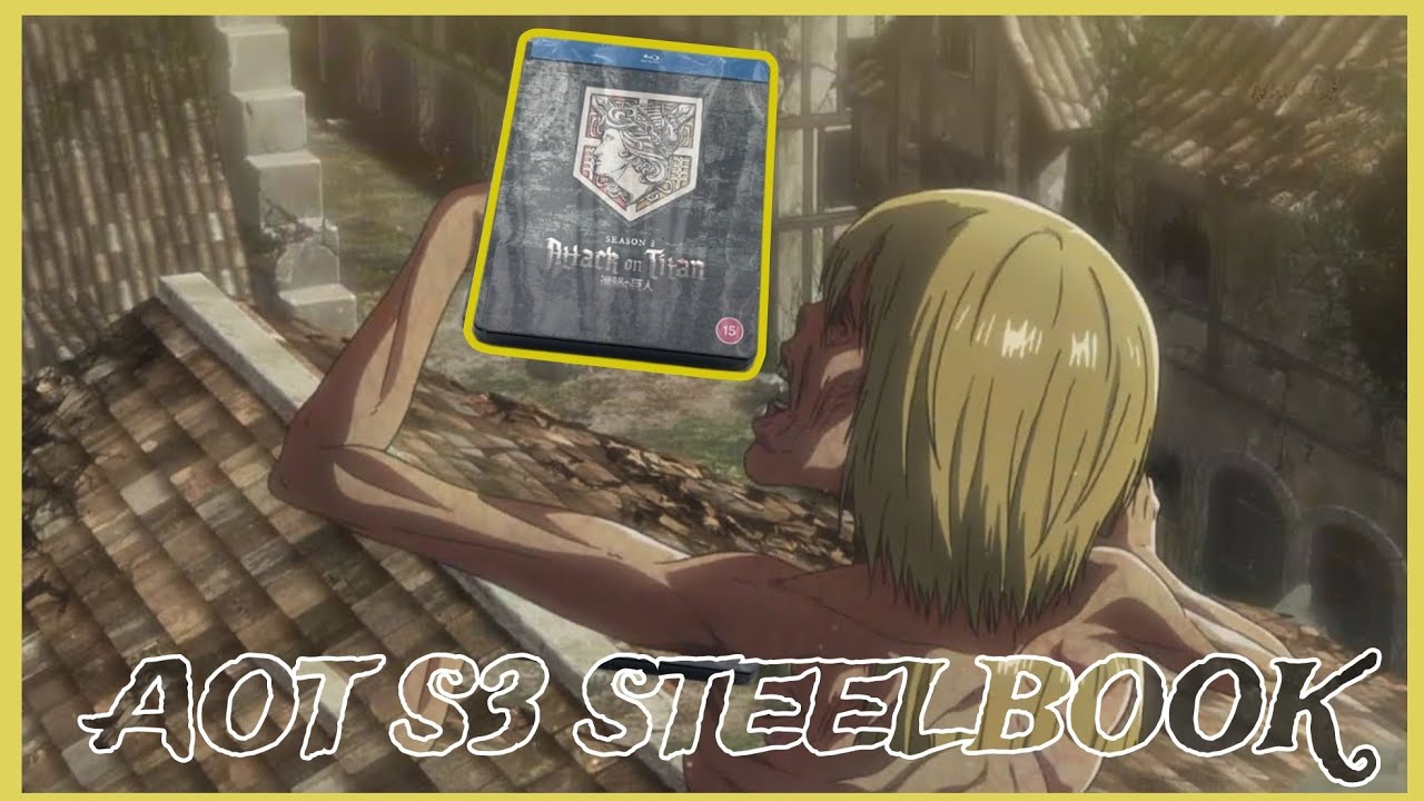 Attack on Titan - Season 3 Steelbook Blu-Ray Unboxing (UK)