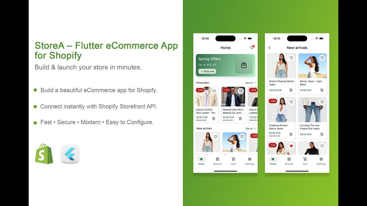 Flutter eCommerce App for Shopify | Android & iOS