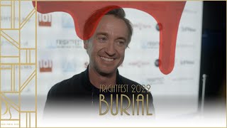 Burial - Tom Felton, Charlotte Vega and writer / director Ben Parker interviews FrightFest 2022