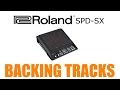 How to run backing and click tracks on the roland spd-sx sampler pad