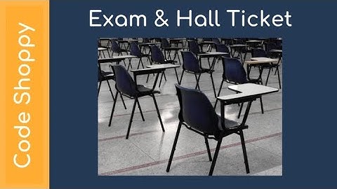 Exam Hall Ticket Management System in PHP MySQL Web Application