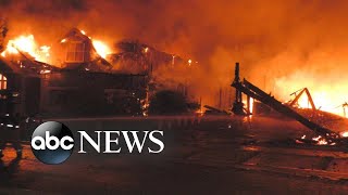 70 major wildfires burning across 10 states