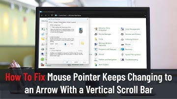 How To Fix Mouse Pointer Keeps Changing to an Arrow With a Vertical Scroll Bar
