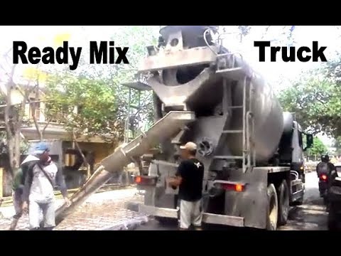  Truk  Molen  Pengecoran Jalan Raya Ready  Mix  Truck YouTube