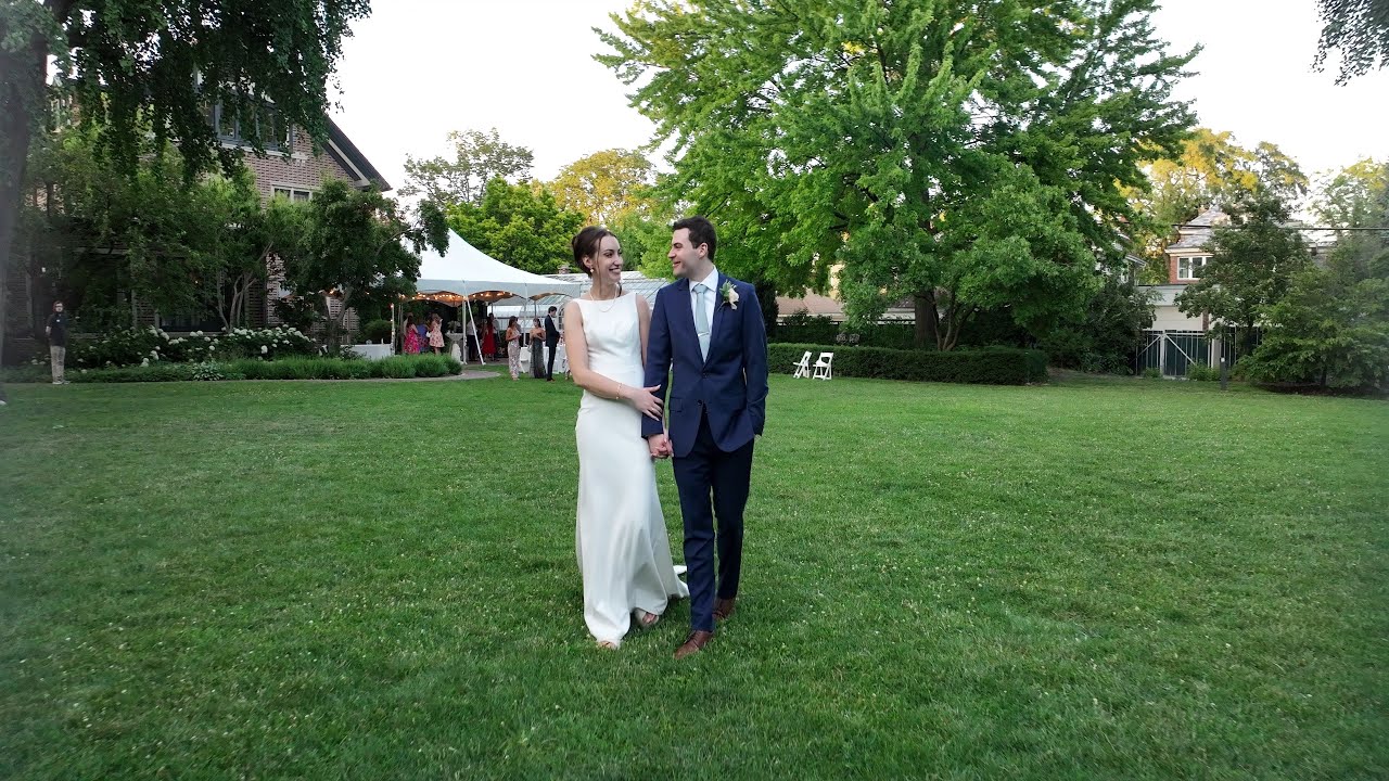 Bride and Groom celebrate their wedding day.
