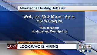 Albertson's job fair on Wednesday