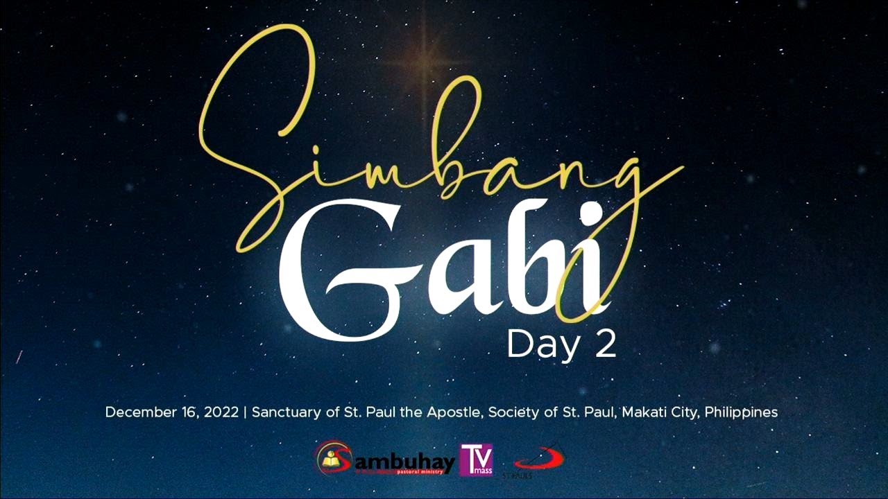 sambuhay-tv-mass-december-16-2022-simbang-gabi-second-night