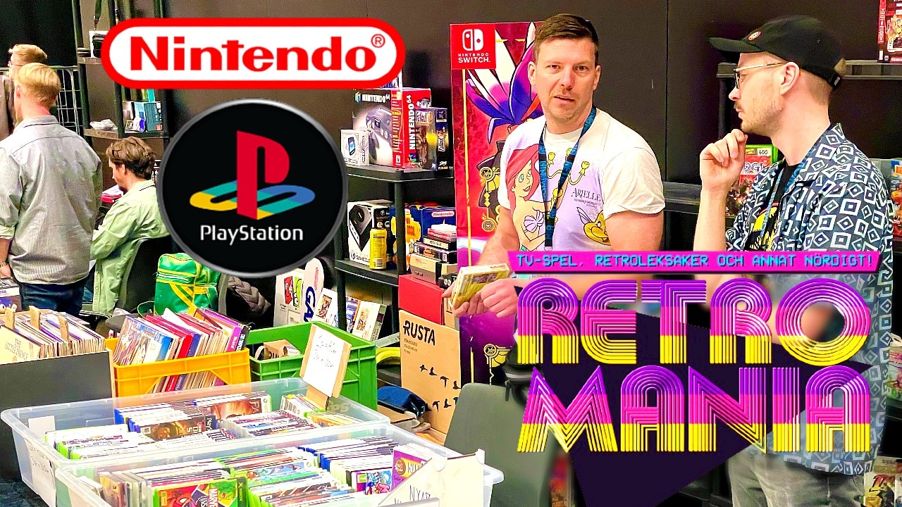 Fullt ös på RetroMania 2026 Örebro! - Vi jagar fina Retrospel till fyndpriser!