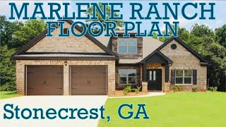 New Construction Ranch Floor Plan in Stonecrest, GA