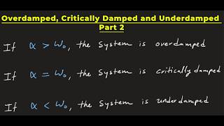 Overdamped, Critically Damped And Underdamped (Part 2) - Clearly Explained