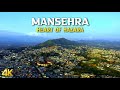 Aerial view of mansehra city  drone shots in 4k