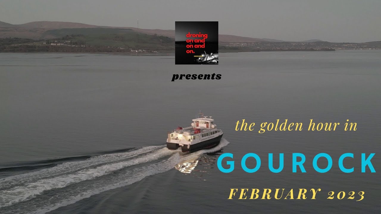 Gourock,  Inverclyde Scotland (4K)   The Golden hour.