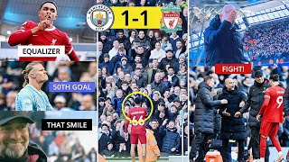 🤯Crowd Crazy Reactions To All The Moments In Man City Vs Liverpool 1-1 Draw!