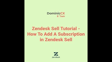 Zendesk Sell Tutorial - How To Add A Subscription in Zendesk Sell