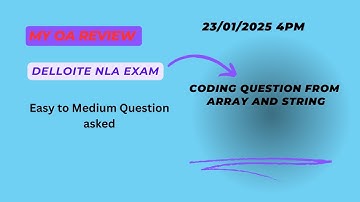 Deloitte NLA Exam Experience 2025 | Easy Coding Questions | Exam Process & Tips