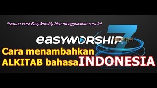 How to Add a BIBLE for EasyWorship 7 screenshot 4