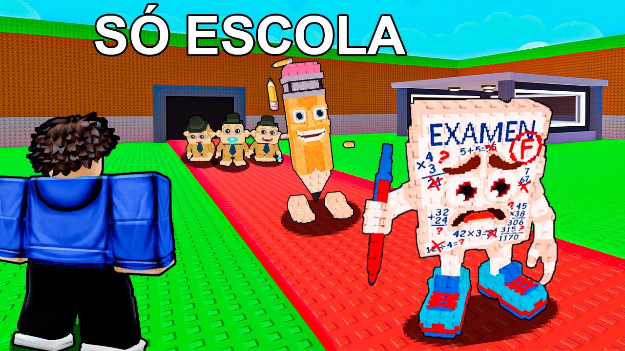 DESAFIO $0 ao 1 TRILHÃO usando APENAS Brainrots de ESCOLA!