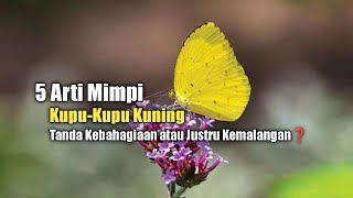 5 Arti Mimpi Kupu-Kupu Kuning, Tanda Kebahagiaan atau Justru Kemalangan? Simak Penjelasannya
