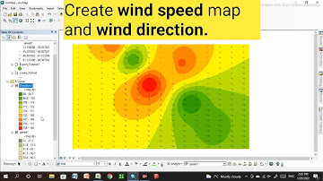 Create wind speed map and wind direction using Arcgis 10.8