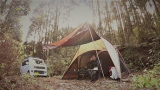 ヴィガスで石油ストーブソロキャンプしてきました【インスタントラーメン選手権】【博多弁】I've been camping on an oil stove solo in Vigas