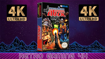 Mechanized Attack (1990) Nintendo NES retro video game intro / demo [4K 60FPS UHD]