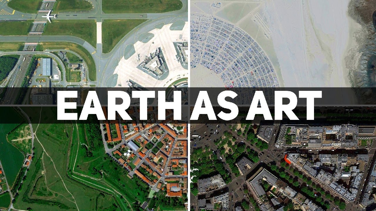 Symmetry in Architecture Captured by Satellites - Art Seen from Space