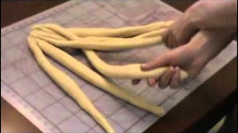 How to braid a six strand challah