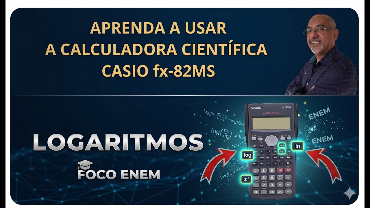 Como CALCULAR LOGARITMOS na CALCULADORA CIENTÍFICA CASIO FX 82MS - YouTube