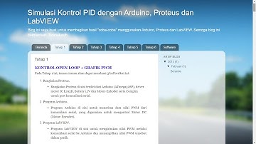 Kontrol PID pada Motor DC Enkoder: Simulasinya menggunakan LabVIEW, Arduino dan Proteus (Bag. 1)