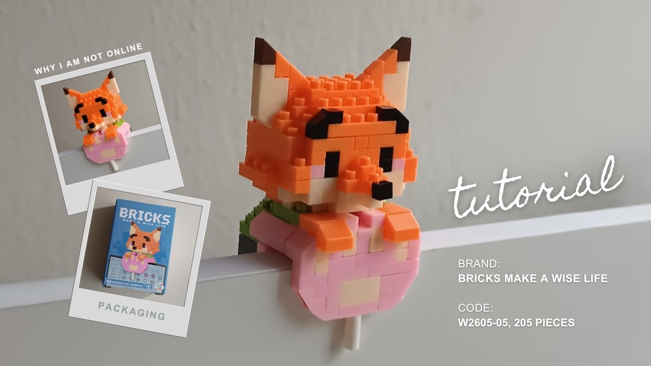 How to Build Nick Wilde Fox Deco for PC | Bricks Make a Wise Life W2605-05 Tutorial Hang On Pendant